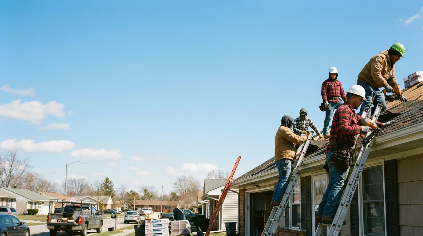 Roofing in Little York, IL near me